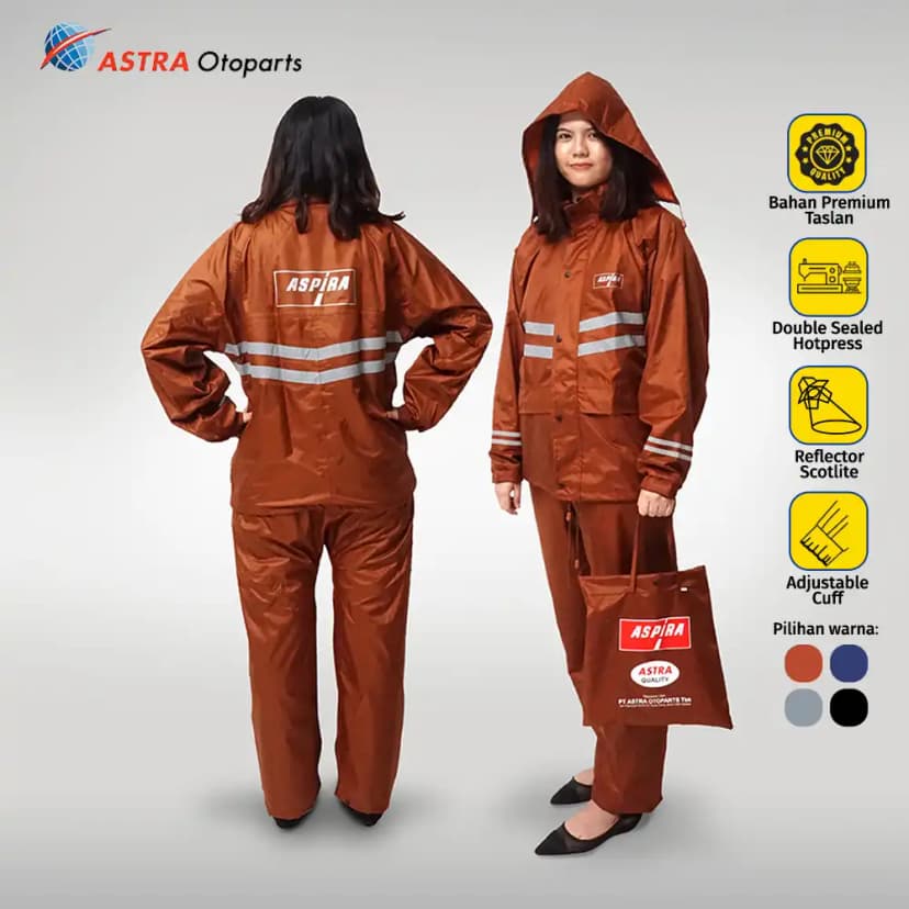 Paket Jas Hujan size L Premium Aspira ASTRA Original